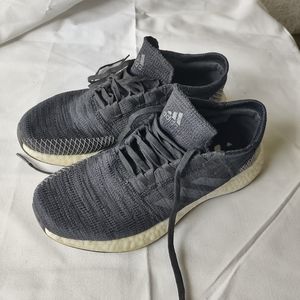 Black Adidas Pure Boost runner sneakers